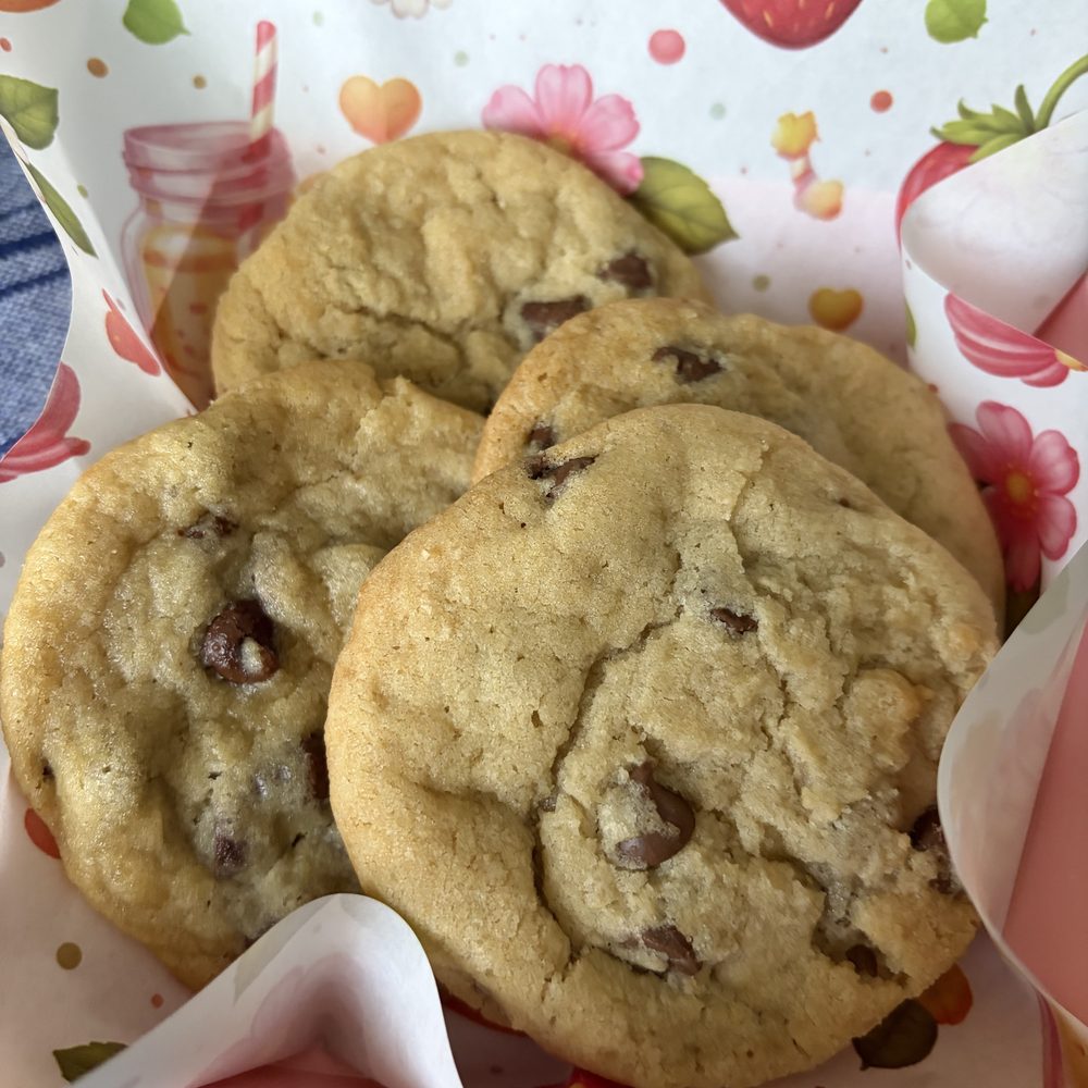 Close-up of chocolate chip cookies