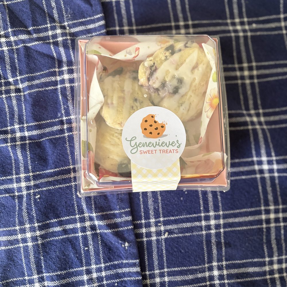 A boxed set of cookies ready for pickup